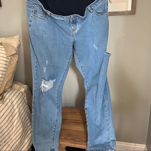 Straight leg maternity jeans size 12